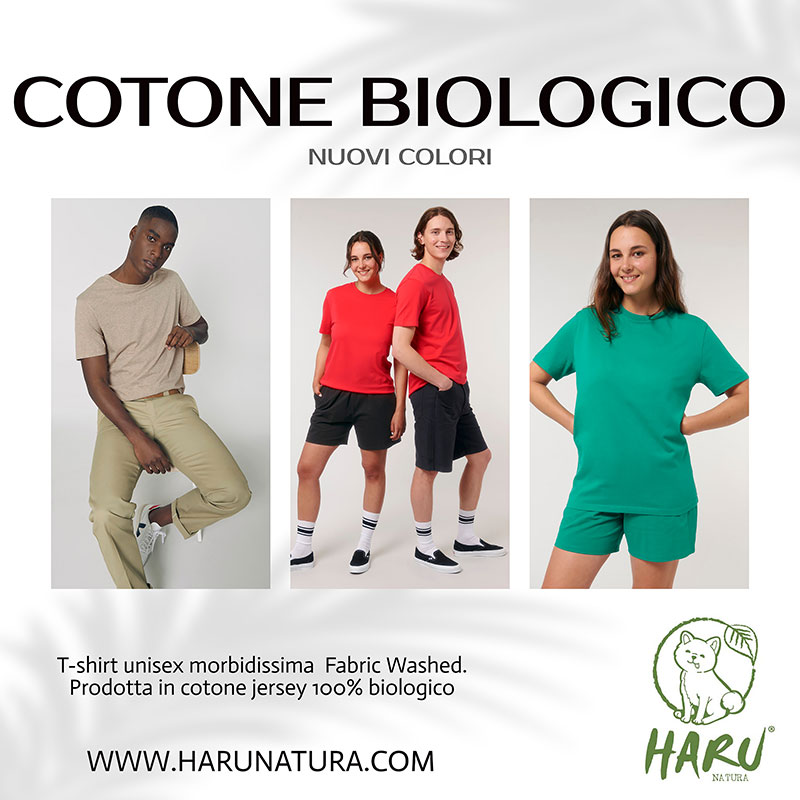 Nuove t-shirt in cotone biologico Haru Natura